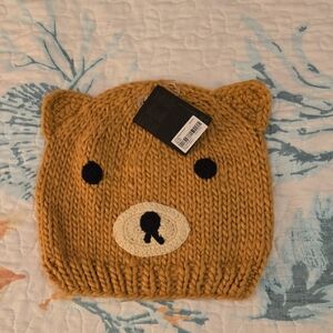 Forever 21 Brown and Black Bear Knit Hat